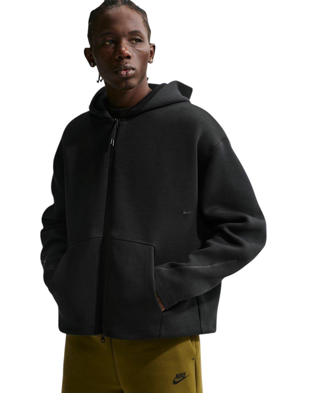 Nike Men's Tech Fleece Full-Zip Hoodie - BLACK